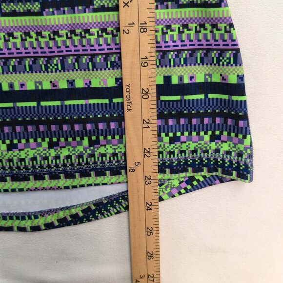 Nike Pro Dri-FIT‎ Women's Long-Sleeve Half-Zip Top S - Green Pattern - Picture 8 of 10